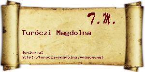 Turóczi Magdolna névjegykártya