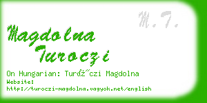 magdolna turoczi business card